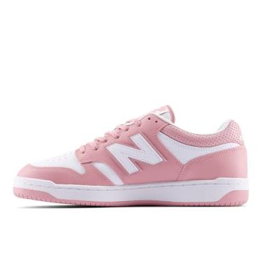 Imagem de New Balance Tênis masculino 480 V1, Açúcar Rosa/Branco, 46