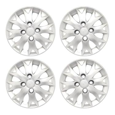 Imagem de Kit 4 Calota Aro 13 Compatível c/Roda Palio Fire Economy Flex 2014 Siena Uno - Prata