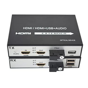 Imagem de Extensor HDMI sobre fibra óptica SC com KVM e loop out monomodo até 20 km multimodo até 500 m A par
