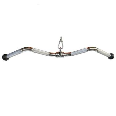 Imagem de Barra de puxar LAT para aumentar a força, acessório de puxar para baixo - Equipamento de ginástica com alças de borracha para exercícios de força confortáveis, acessório de máquina de cabo de barra