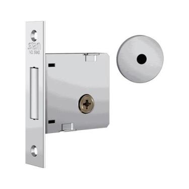 Imagem de Fechadura 1004 Auxiliar Roseta Redonda Chave Tetra Inox Stam