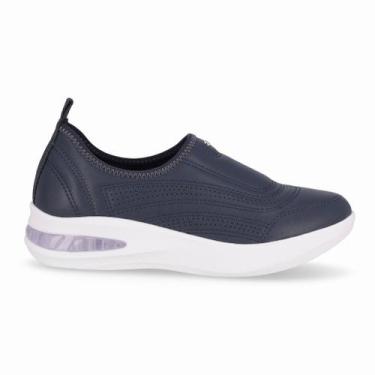 Imagem de Tênis SoftStep Anabela Médio Navy - Piccadilly, 36