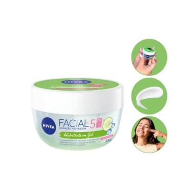 Imagem de Hidratante Facial Gel Pepino Acido Hialurônico Nívea 100g, Todos os ti