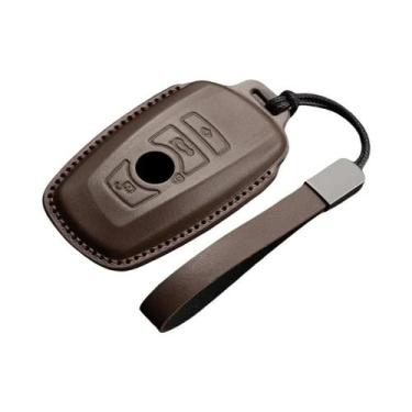 Imagem de Capa De Chave De Couro Para BMW Série 1 3 5 7 X1 X3 X4 X5 X6 F15 F16 G