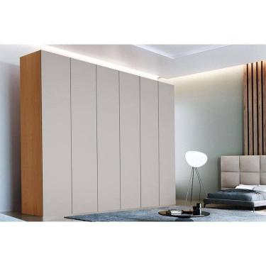 Imagem de Guarda Roupa Casal 6 Portas E 6 Gavetas Horizon Naturale/off White - Rufato
