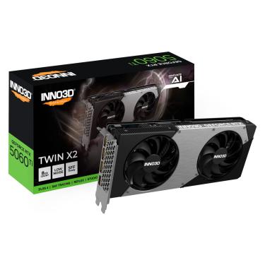 Imagem de Gpu INNO3D Geforce RTX 5060 TI 8GB 128BITS GDDR7 TWIN X2 N506T2-08D7-193075N