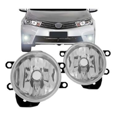 Imagem de Farol Auxiliar Esquerdo Compatível Com Corolla 2014 2015 2016 2017 2018 2019 Hilux 2016 2017 2018 Yaris 2018 2019 2020 2021 2022 Peça Automotiva Iluminação Reposição Óptica