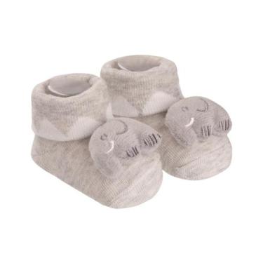 Imagem de Meia Sapatinho Bichinho com Chocalho Pimpolho RN Unissex, 02