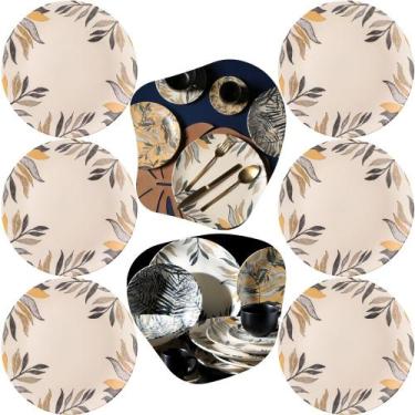 Imagem de Conjunto 6 pratos rasos coup amarilla 27,5cm - porto brasil - PORTO BR