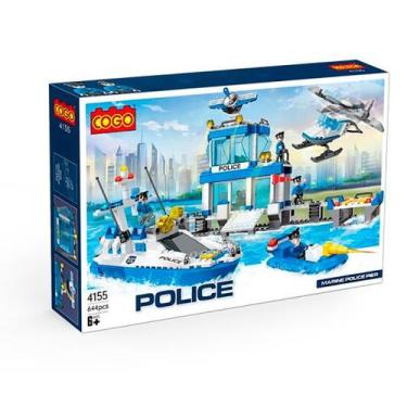 Imagem de Blocos de Montar Policia da Marinha 644 pçs 4155 - COGO Dorémi - COML 