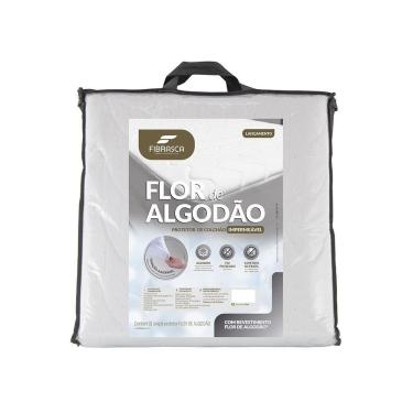 Imagem de Protetor De Colchão Flor Algodão Impermeavel Queen Fibrasca