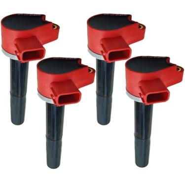 Imagem de GP POWER Conjunto de 4 bobinas de ignição de desempenho 8M0039809 19005251 12582000 339880615T01 880615T01 compatível com Mercury Verado Outboard 75 80 90 100 115 EFI 135 15 0 175 200 225 250 275 300