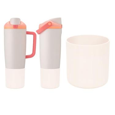 Imagem de ZXFYE Bota superior compatível com Owala 850 g 1,134 g FreeSip Sway garrafa de água e copo, antiarranhões e antiderrapante, grande capa protetora de silicone para Owalaa Sway