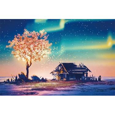 Imagem de Quebra-cabeça Aurora Boreal 1000 MINI Peças Adulto com pôster Adulto Infantil Jogo Educativo Desafio Familiar Brinquedo para presente