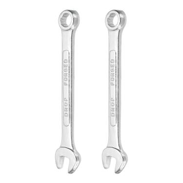 Imagem de HARFINGTON 2 peças chave de combinação de 8 mm caixa métrica de 12 pontos e chave inglesa de extremidade aberta de aço zincado de extremidade dupla para conserto de móveis de tubos automotivos, faça