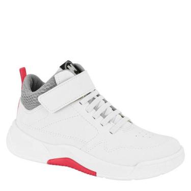 Imagem de Tenis Infantil Cano Alto Menino Molekinho Conforto 2854.105, Branco, C