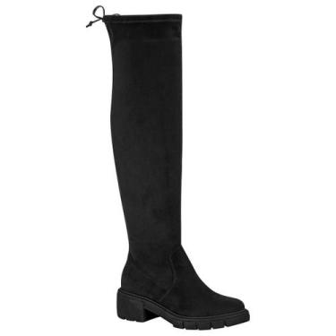 Imagem de Bota Over The Knee Beira Rio Salto Grosso 9077206, Preto, 37