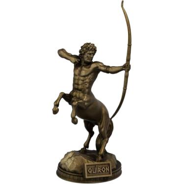 Imagem de Estátua Quíron Mitologia Grega Estatueta - Centauro (Cor Ouro Velho)