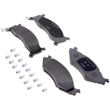 Imagem de ACDelco Conjunto de pastilhas de freio a disco dianteiro semi-metálicas 14D524MH prata com sensor de desgaste