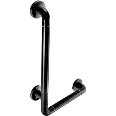 Imagem de Barra de apoio para chuveiro em forma de L, barra de apoio ao banheiro, alça luminosa de segurança, trilho de banheira ABS antiderrapante, barra de toalha de parede portátil, para deficientes, idosos