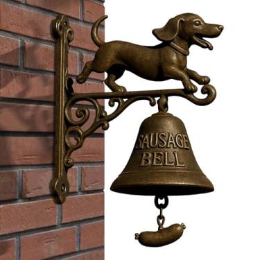 Imagem de Campainha Para Refeições Ao Ar Livre - Campainha de Boas Vindas Rural | Sino Decorativo em Forma de Dachshund Bruxa para Casa Festas de Inauguração Parede Jardim Cabana Loja Entradas de Cerca Pátio