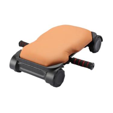 Imagem de oshhni Roda abdominal com almofada macia, rebote automático, construção corporal, iniciantes, silenciosas, rodas alargadas, rolo ab, roda de exercício, Laranja