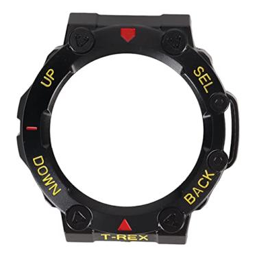 Imagem de Capa protetora de relógio recortes precisos à prova de choque design elegante material durável para relógio inteligente T Rex 2 PC plástico (preto vermelho amarelo)