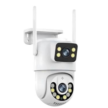 Imagem de Câmera De Segurança a Prova de água Lente Dupla APP Camera IP WiFi 360(A28 Branco)