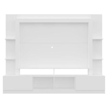 Imagem de Rack Estante com Painel 65 e 2 Portas Oslo Branco - MULTIMOVEIS