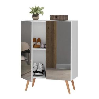 Imagem de Sapateira 2 Portas Retrô Com Espelho Nina Multimóveis V6012 - MULTIMOV