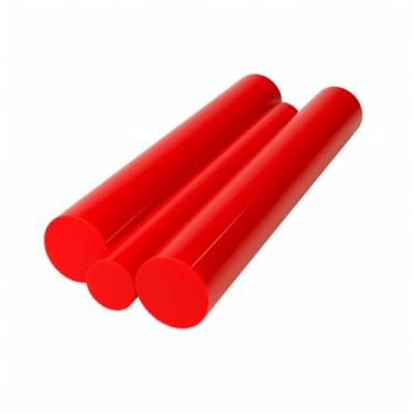 Imagem de Tarugo Poliuretano Pu Vermelho 20mm X 300mm 90/95 Shore A
