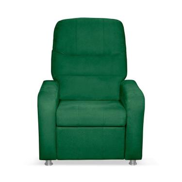 Imagem de Cadeira Poltrona Do Papai Reclinável Confortável Suede Verde