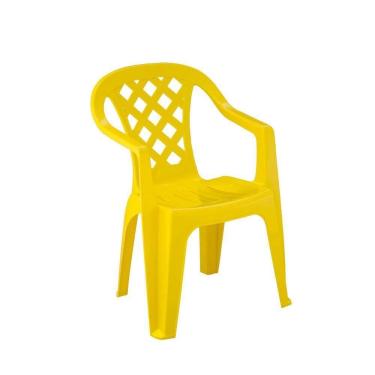 Imagem de Cadeira Plástica Empilhável Giorgia Amarela Pisani