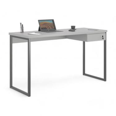 Imagem de Mesa Home Office Escrivaninha Industriale 1,20 Cinza Com Gaveteiro