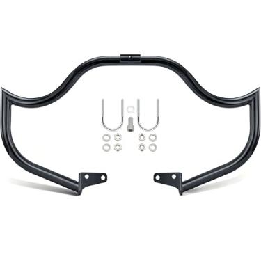 Imagem de MoKitDora Dyna Engine Guard Meathook Highway Crash Bar 3,2 cm Fat para Harley 2006-2017 Street Bob FXDB Fat Bob FXDF Low Rider FXDL FXDWG FXDC Models, preto novo