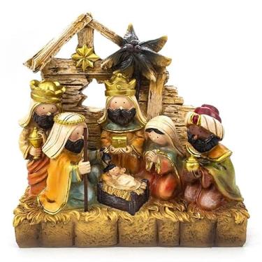 Imagem de Presépio Casinha Importado Resina 18 cm