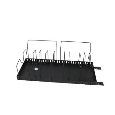 Imagem de MAVIS LAVEN Organizador de Tampa de Panela, Prateleira de Armazenamento para Armário de Cozinha Com 10 Divisórias para Panelas, Tábuas de Corte Com 2 Alças, Aço Carbono, Montagem Sem (Preto)