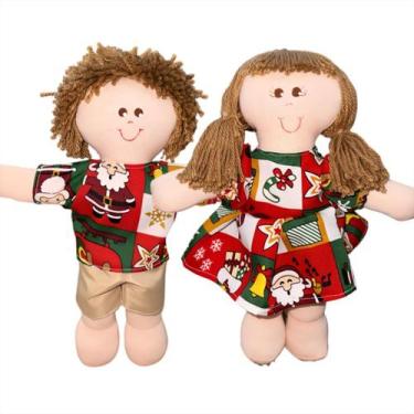 Imagem de Boneca de Pano Estampado Natal Presente - Monzillo Baby Kids, Gael nat