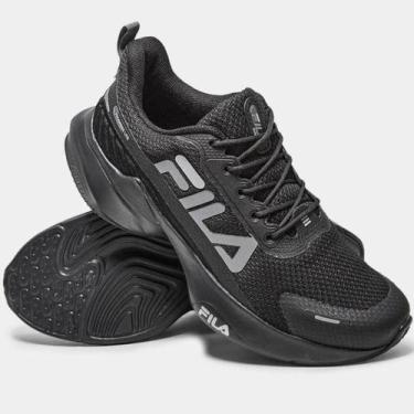 Imagem de Tênis Fila Progress Lite Masculino - Preto e Cinza, 42