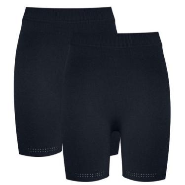 Imagem de Kit 2 Bermuda Legging Feminina Academia Esportiva Trifil, Preto, M