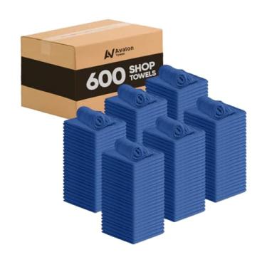 Imagem de Avalon Towels Algodão Shop Rags – (pacote com 600) panos de limpeza tamanho 30 x 35 centímetros – Toalhas absorventes de loja e toalhas de limpeza multiuso para automóveis, indústrias, garagens e