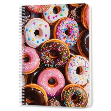 Imagem de Caderno em espiral, 100 páginas, 14,5 x 21 cm pautado para faculdade, caderno espiral com fio duplo para estudo e anotações