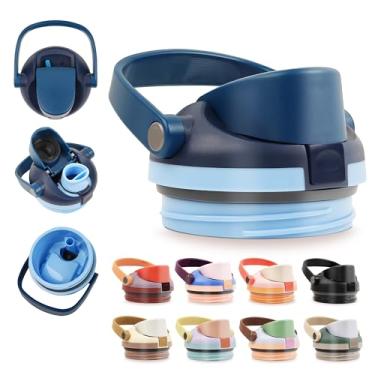 Imagem de BydGxy Tampa de substituição para garrafa de água Owala FreeSip Sway de 850 g - livre de BPA, vedação segura, trava à prova de vazamento, alça de transporte isolada - Compatível com garrafas e canudos