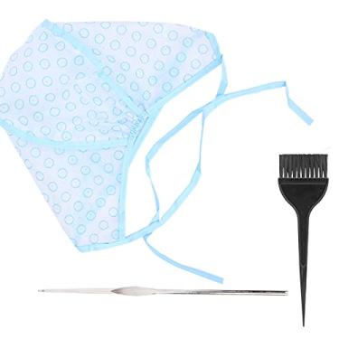 Imagem de ZJchao Tampa de Destaque, Conjunto de Tampa de Destaque de Reutilizável de Para Gorro Para Hacer Rayitos En El Cabello Vem Com Pincel de Tintura, Tintura de Agulha de crochê