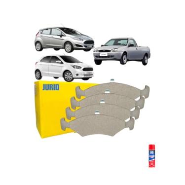 Imagem de Kit Pastilha Freio Courier/Ka 1.6 01/ + CAR80 Anti Chio 300ml