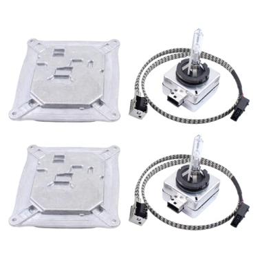 Imagem de DriveFix Conjunto de 2 módulos de lastro de farol HID xenon com arnês e lâmpadas para BMW X3 X5 M3 M6 335i 328i 650Ci 335d para Audi R8 TT TTS Quattro para Cadillac DTS para Mini Cooper para Jeep