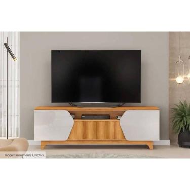 Imagem de Rack Bancada P/ Tv Até 75 Pol Helo C/ 4 Portas Bali/cedro - Dj Móveis
