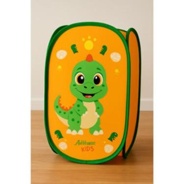 Imagem de Cesto Infantil Dobrável Telado  Organizador de Brinquedos e Roupas  Mu