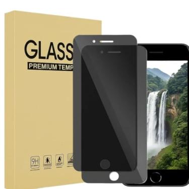 Imagem de (Pacote com 2) Protetor de tela de privacidade projetado para iPhone 8 Plus e iPhone 7 Plus 5,5 polegadas, vidro temperado antiespião, antiarranhões, sem bolhas