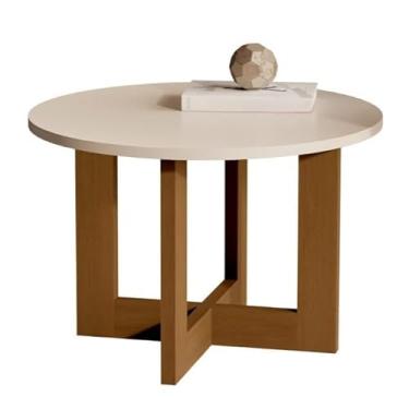 Imagem de Mesa de Apoio Retrô ou de Centro em Para Sala Decoração de Ambiente, mesa lateral para sala, mesa lateral para sala,mesa apoio(OFF/NATURE)